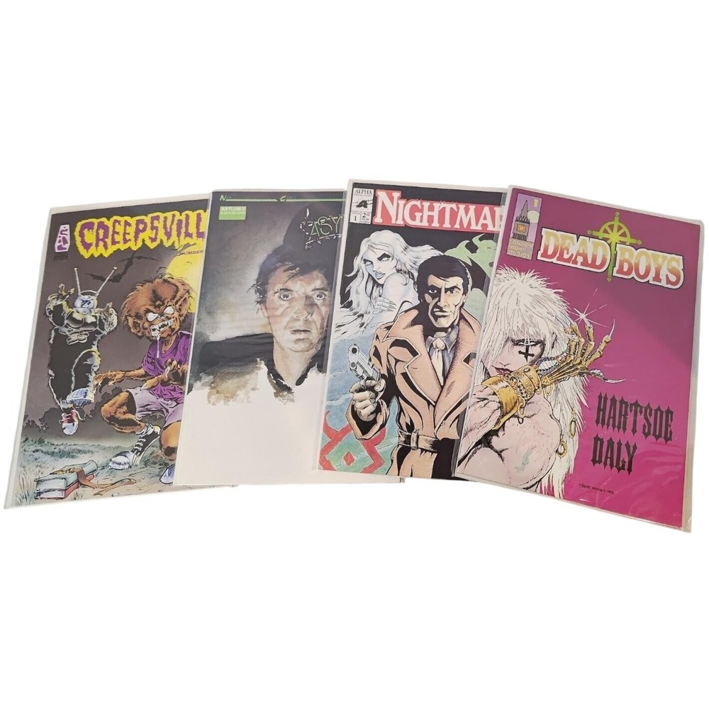 Alpha Dead Boys #1 James O'Barr Nightmark Asylum Creepsville 4x Comic‎ Lot